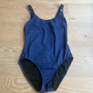STAUD x Solid & Striped Navy One Piece